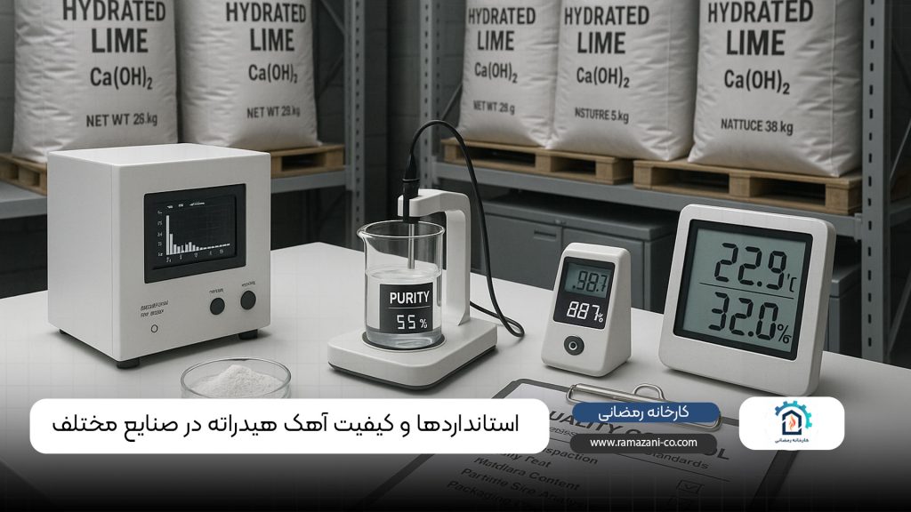 استانداردها و کیفیت آهک هیدراته در صنایع مختلف